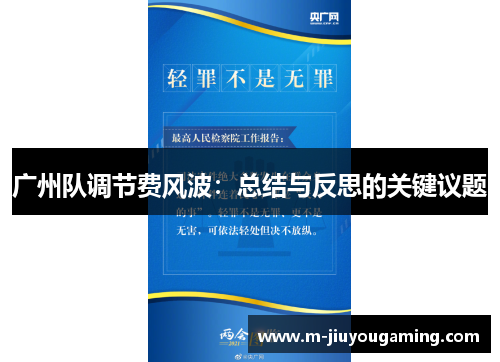 广州队调节费风波：总结与反思的关键议题
